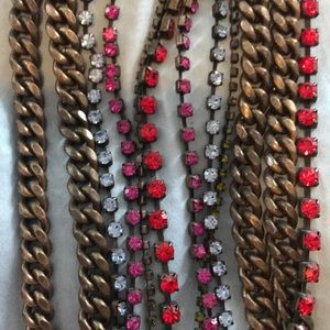 Madewell gold chain and jewel necklace